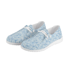 Load image into Gallery viewer, Womens Swirl Canvas Loafers