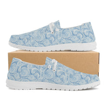 Load image into Gallery viewer, Womens Swirl Canvas Loafers