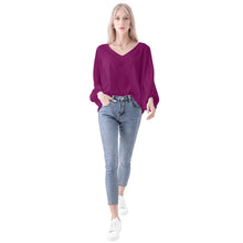 Load image into Gallery viewer, Women Sheer Long Sleeve Blouse