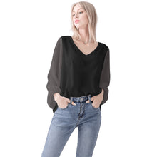 Load image into Gallery viewer, Women Sheer Long Sleeve Blouse