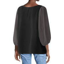 Load image into Gallery viewer, Women Sheer Long Sleeve Blouse