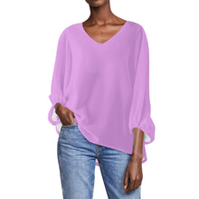 Load image into Gallery viewer, Women Sheer Long Sleeve Blouse
