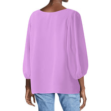 Load image into Gallery viewer, Women Sheer Long Sleeve Blouse