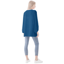 Load image into Gallery viewer, Women Sheer Long Sleeve Blouse