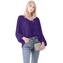 Load image into Gallery viewer, Women Sheer Long Sleeve Blouse