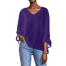 Load image into Gallery viewer, Women Sheer Long Sleeve Blouse