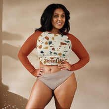 Load image into Gallery viewer, Recycled Long-Sleeve Crop Top