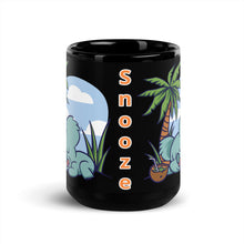 Load image into Gallery viewer, Black Glossy Snooze 15 oz. Mug