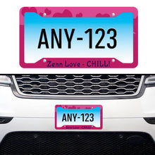 Load image into Gallery viewer, Zenn Love MS Customized License Plate Frames