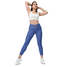 Load image into Gallery viewer, ZennZone Lotus Crossover Leggings with Pockets