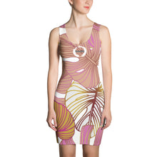Load image into Gallery viewer, Gold Sided Fitted Dress