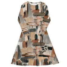 Load image into Gallery viewer, Print Long Sleeve Midi Dress