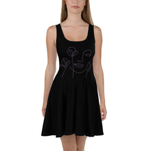 Load image into Gallery viewer, Black Skater Dress