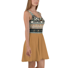 Load image into Gallery viewer, Mustard Print Skater Dress