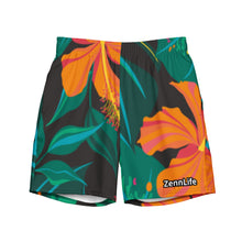 Load image into Gallery viewer, Hibiscus Men's Swim Trunks