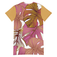 Load image into Gallery viewer, Gold Sleeve T-Shirt Dress