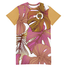 Load image into Gallery viewer, Gold Sleeve T-Shirt Dress