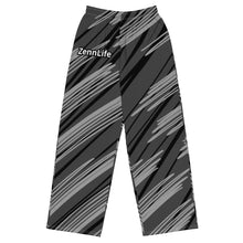 Load image into Gallery viewer, Unisex Wide-Leg Gray Razzle Print Pants
