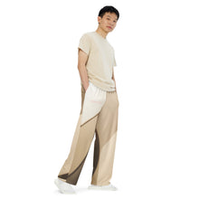 Load image into Gallery viewer, Unisex Wide-Leg Beige Pants