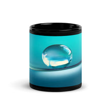 Load image into Gallery viewer, Raindrop Black Glossy Mug