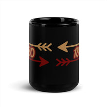 Load image into Gallery viewer, 180 Arrows Black Glossy Mug