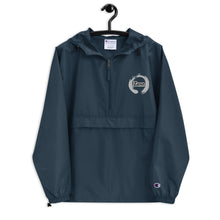 Load image into Gallery viewer, White Circle Zenn Embroidered Champion Packable Jacket