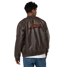 Load image into Gallery viewer, 180 Arrow Leather Bomber Jacket