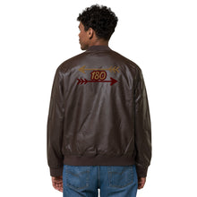 Load image into Gallery viewer, 180 Arrow Leather Bomber Jacket