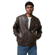 Load image into Gallery viewer, 180 Arrow Leather Bomber Jacket