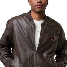 Load image into Gallery viewer, 180 Arrow Leather Bomber Jacket