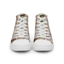 Load image into Gallery viewer, Men’s Oyster Shell High Top Canvas Shoes