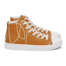 Load image into Gallery viewer, Men’s Caramel High Top Canvas Shoes