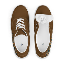 Load image into Gallery viewer, Brown Zenn Men’s lace-up canvas shoes
