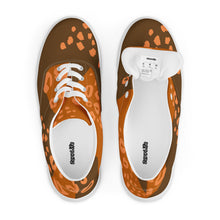 Load image into Gallery viewer, Men’s Lace-Up Brown Canvas Shoes