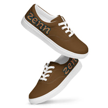 Load image into Gallery viewer, Brown Zenn Men’s lace-up canvas shoes