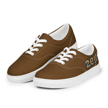 Load image into Gallery viewer, Brown Zenn Men’s lace-up canvas shoes