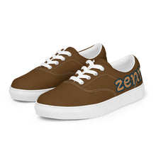Load image into Gallery viewer, Brown Zenn Men’s lace-up canvas shoes