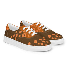Load image into Gallery viewer, Men’s Lace-Up Brown Canvas Shoes