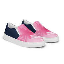 Load image into Gallery viewer, Men’s Pink Palm Slip-on Canvas Shoes