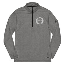 Load image into Gallery viewer, White Zenn Circle Quarter Zip Pullover