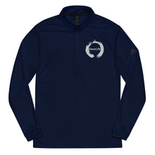 Load image into Gallery viewer, White Zenn Circle Quarter Zip Pullover