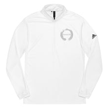 Load image into Gallery viewer, White Zenn Circle Quarter Zip Pullover