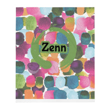 Load image into Gallery viewer, Green Zenn Confetti Colored Throw Blanket