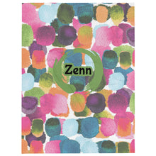 Load image into Gallery viewer, Green Zenn Confetti Colored Throw Blanket