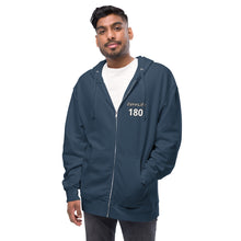 Load image into Gallery viewer, Unisex 180 Fleece Zip Up Hoodie
