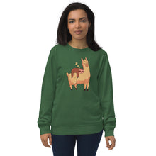 Load image into Gallery viewer, Unisex Sloth Lama Organic Sweatshirt
