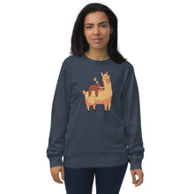 Load image into Gallery viewer, Unisex Sloth Lama Organic Sweatshirt