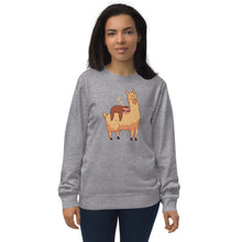 Load image into Gallery viewer, Unisex Sloth Lama Organic Sweatshirt