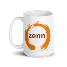 Load image into Gallery viewer, Orange Zenn White Glossy Mug