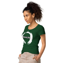 Load image into Gallery viewer, Zennlife White Circle Women’s Basic Organic T-Shirt